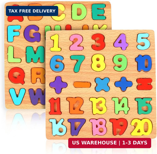 Pcs wooden puzzles - puzzles, abc