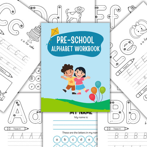 Preschool alphabet workbook - preschool,